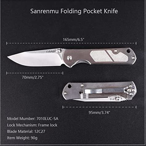 Sanrenmu Folding Pocket Knife Edc Knife C Blade Frame Lock