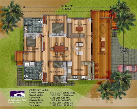 20+ Small Tropical Beach House Plans