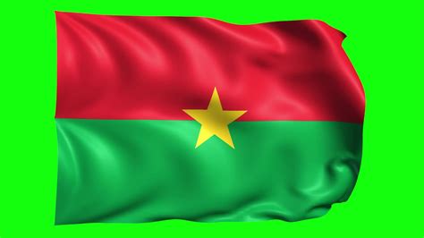 D Flag Animation Of Burkina Faso Stock Video At Vecteezy