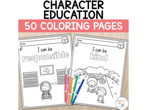Social Skills Coloring Pages, Manners Coloring, Character Education