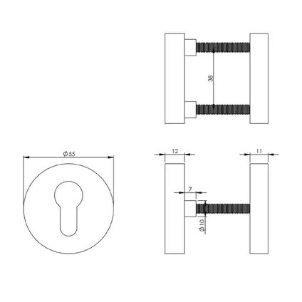 Rosace De S Curit Ronde Intersteel Skg Laiton Non Laqu