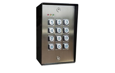 Backlit Keypad External Stainless Steel Secure Entry