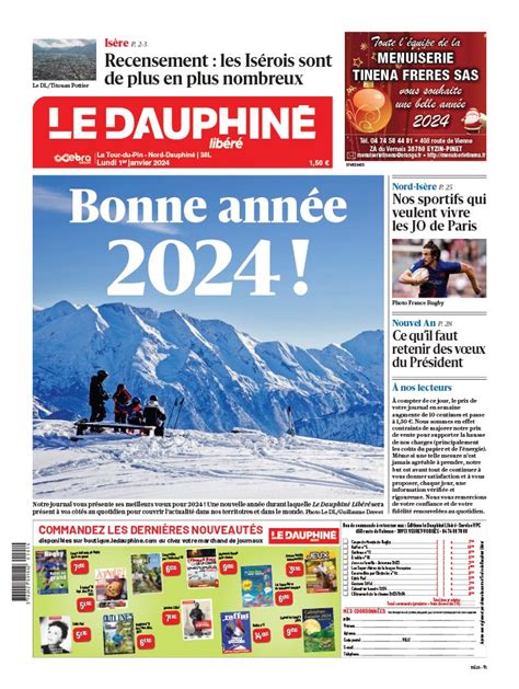 Le Dauphiné Libéré N20240101 du 01 janvier 2024 à télécharger sur iPad