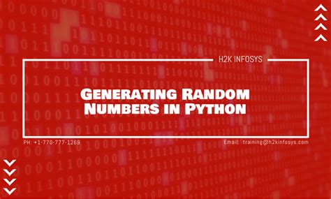 Generating Random Numbers In Python H2k Infosys Blog