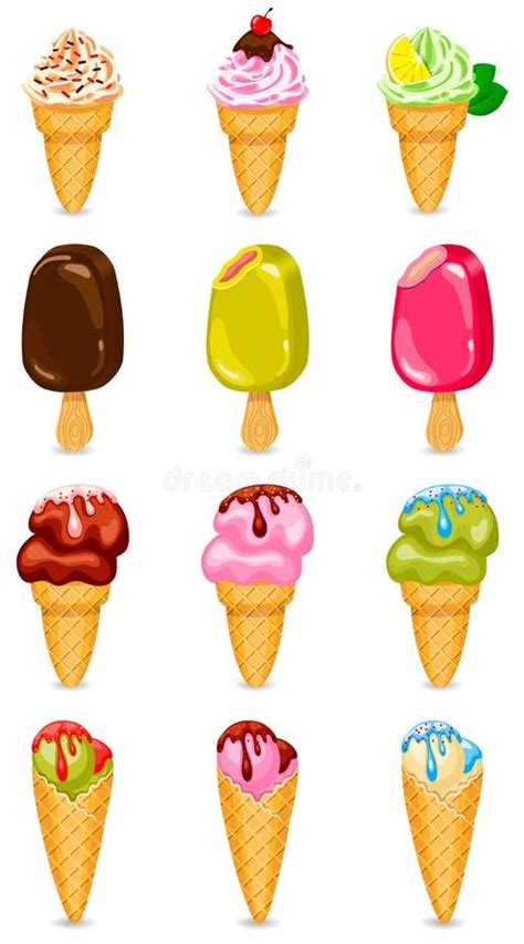 Ice Cream Stock Vector Illustration Of Cold Dairy Colored 19231852