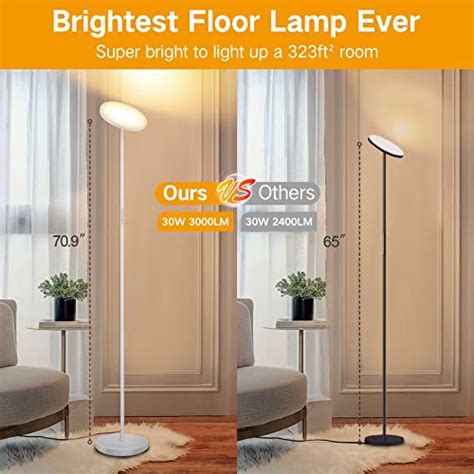 OUTON Floor Lamp 30W 2400LM LED Modern Torchiere Sky Lamp Bright