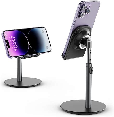 Saiji Cell Phone Stand For Desk Iphone Stand With Height Angle