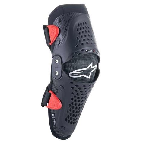 Rodilleras Motocross Nino Alpinestars Sx Negro Rojo