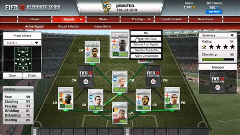 Fifa 12 Barclays Premier League Silver Squad YouTube