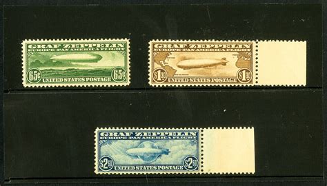 Us Stamps C Mnh Superb Fresh Well Balanced Graf Zeppelin Set