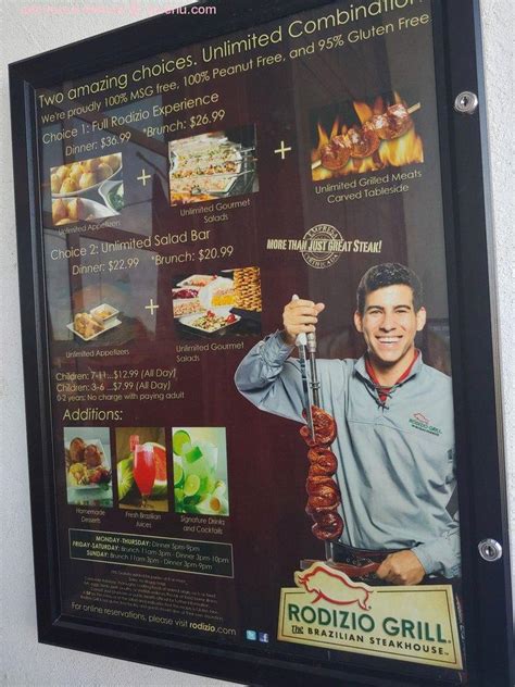 Online Menu of Rodizio Grill - Mesa Restaurant, Mesa, Arizona, 85204 ...