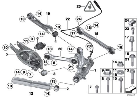 Bmw 328i Eccentric Bolt M14x1 5x95 109 Suspension Axle Rear