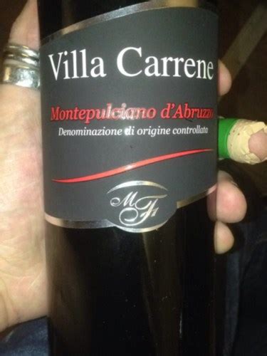 Forgione Vini Villa Carrene Montepulciano D Abruzzo Vivino US