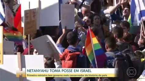 Israel Milhares Protestam Contra O Governo Conservador Em Tel Aviv