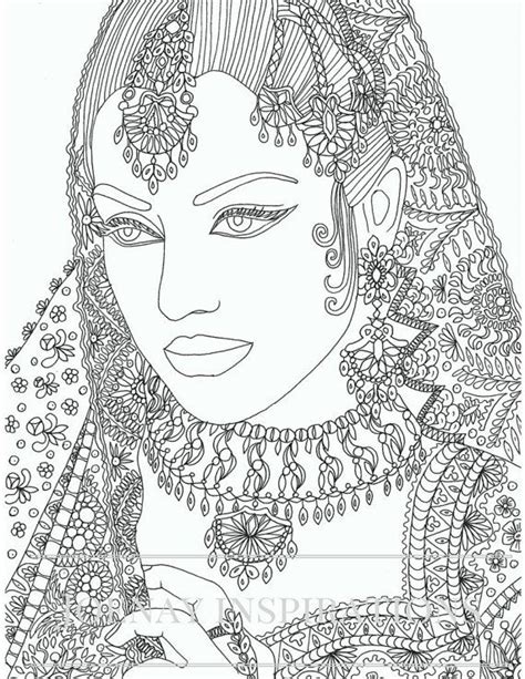 Happy Face Adult Coloring Page