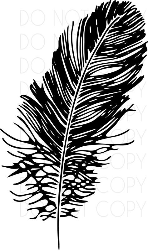 Boho Feather Svg Cut And Print Instant Download Digital Cricut Cut File