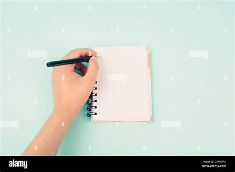 Left Handers Day Empty Notebook Writing With The Left Hand Pen And