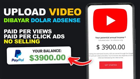 Upto Usd Upload Video Dibayar Adsense Free Paypal Cara