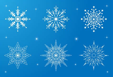 Set of Snowflakes Shapes Cool Colour Graphic by zie project · Creative ...