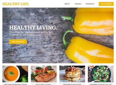 Food Website Template Alisa Flaherty Artist Designer Developer