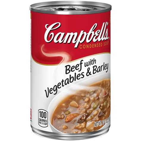 Campbell S Condensed Beef With Vegetables Barley Soup Oz La