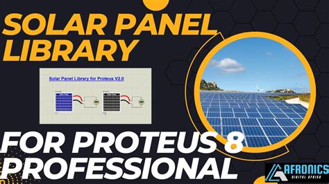 Solar Panel Library For Proteus 8 Professional Youtube