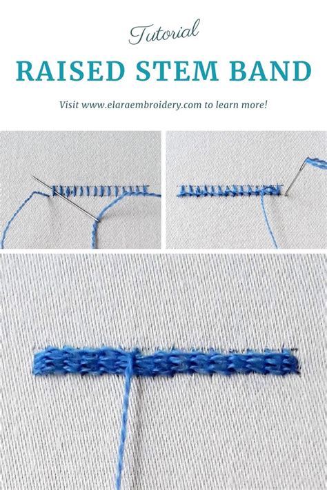 How To Stitch Raised Stem Band Artofit