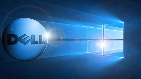 Dell Wallpaper Windows 10 with Bright Blue Background