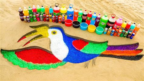 How To Make Rainbow Hornbill Bird With Orbeez Big Fanta 7up Coca