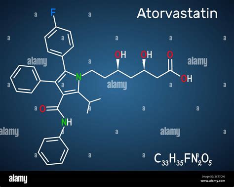 Atorvastatina Molécula De Estatina Se Utiliza Para Reducir El