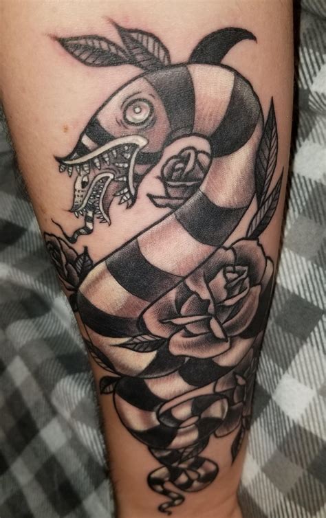 Sandworm Beetlejuice Tattoo