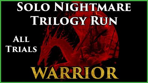 Dragon Age Trilogy Solo Nightmare Warrior YouTube