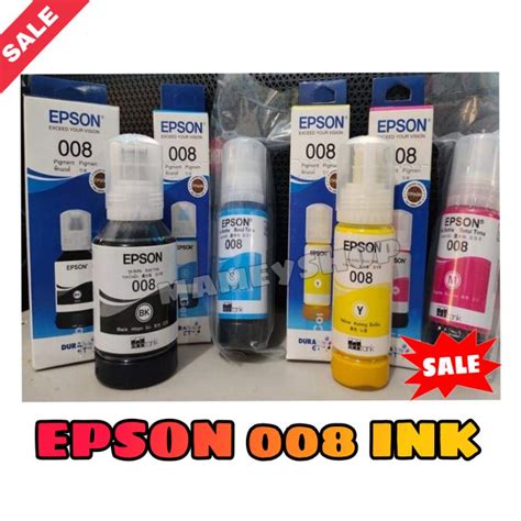 Reciept Printer EPSON INK 008 BLACK MAGENTA YELLOW CYAN Oem Lazada PH