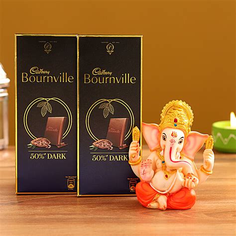 Buy Send Ganesha Idol Cadbury Dark Chocolate Combo Online Ferns N Petals