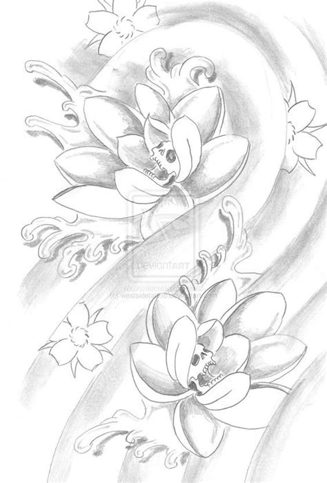 Lotus Flower Drawing Sketchdrawings Sketch Of Lotus Drawing And