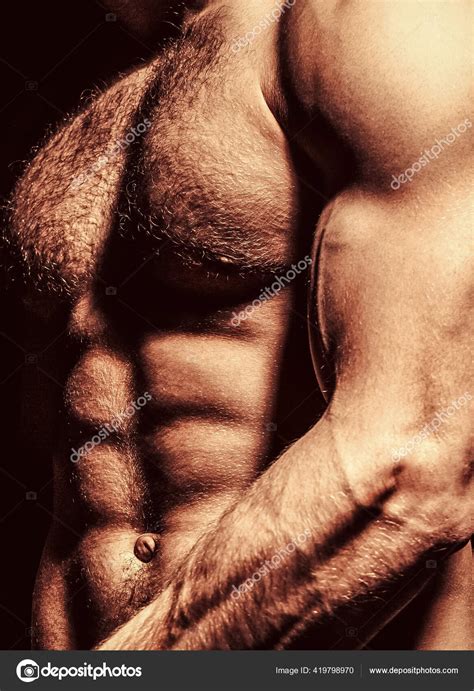 Ab Six Pack Muscular Man Male Naked Torso Man Sport Man