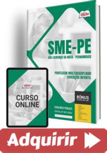 Apostila Concurso Sme S O Louren O Mata Pe Professor Educa O