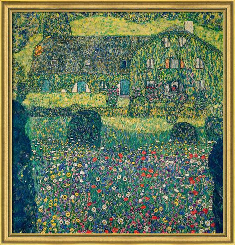 Bild Landhaus Am Attersee Gerahmt Von Gustav Klimt Kaufen