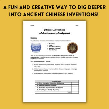 Ancient Chinese Inventions World History Advertisement Assignment