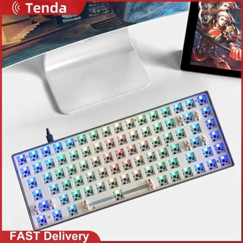 Hotswap Kit Keyboard Mekanis DIY Kit Kabel Tipe C RGB Backlit