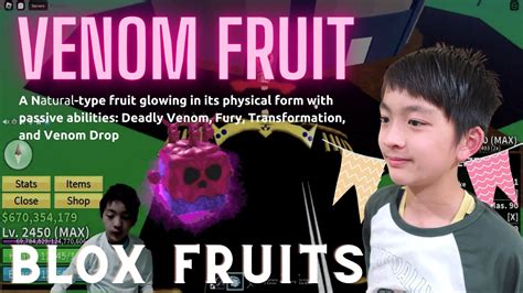 Venom Fruit Blox Fruits How To Get The Venom Fruit Skill Set Of Venom Fruit And Fruit Gameplay