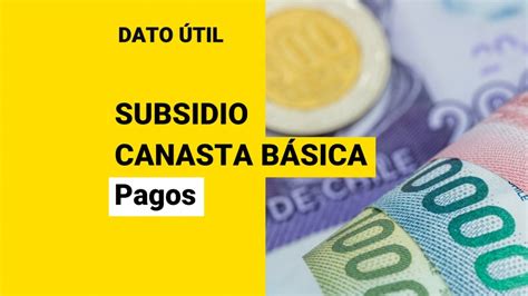 Subsidio Canasta Básica ¿cuándo Comienza Sus Pagos Meganoticias