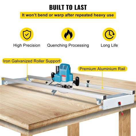 Vevor Vevor Router Sled Slab Jig W Locking Function Portable For