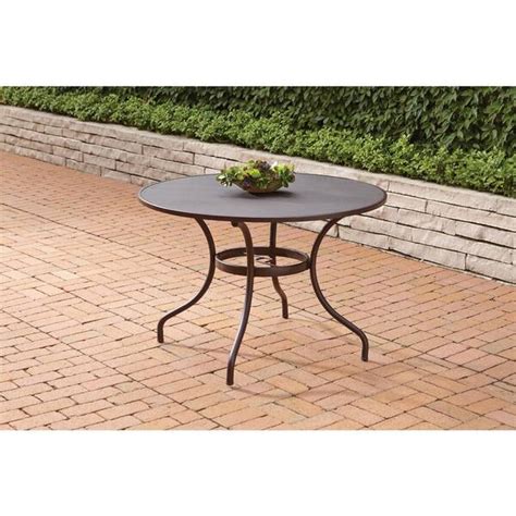 Hampton Bay Mix Match Inch Round Patio Dining Table Patio Ideas