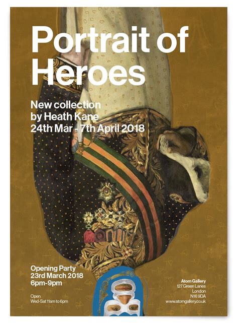 Portrait Of Heroes By Heath Kane Solo Exhibition At Atom Gallery