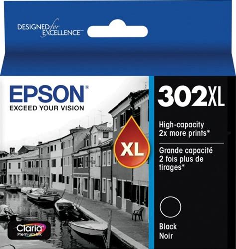 Epson 302xl High Yield Black Ink Cartridge Black T302xl020 S Best Buy