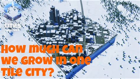 One Tile City Challenge Cities Skylines No Commentary Youtube