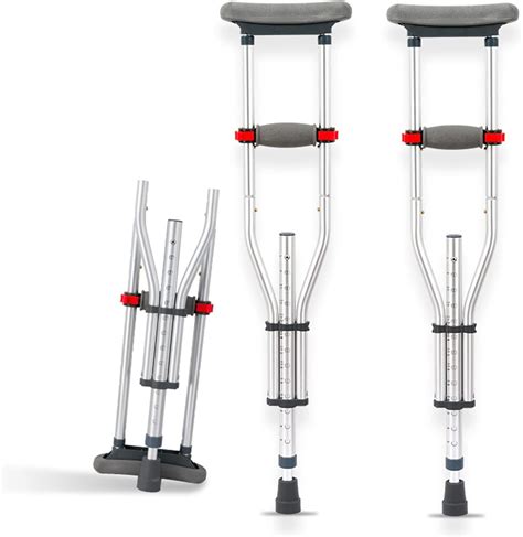 Amazon Folding Underarm Crutches For Adults Lightweight Aluminium