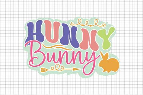 Hunny Bunny Retro SVG Design Graphic By MightyPejes Creative Fabrica