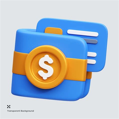 Premium PSD Transaction Wallet 3d Icon